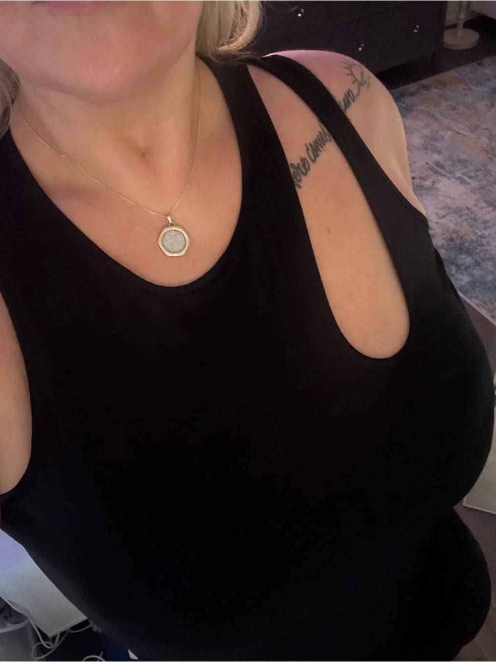 Torrid Black shoulder tank